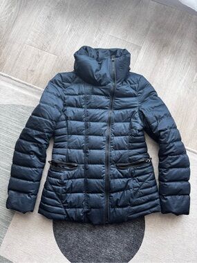 RW & CO Women’s Quilted Dawn Puffer Jacket in Dark Blue